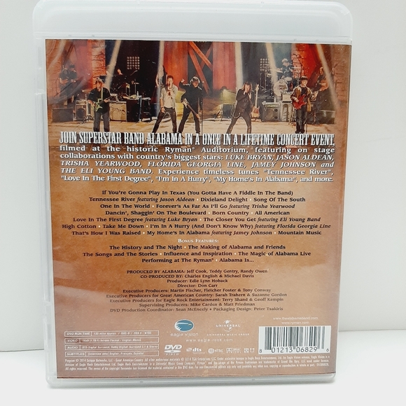 🍒 Alabama & Friends at the Ryman DVD Concert Live Movie - Picture 3 of 6